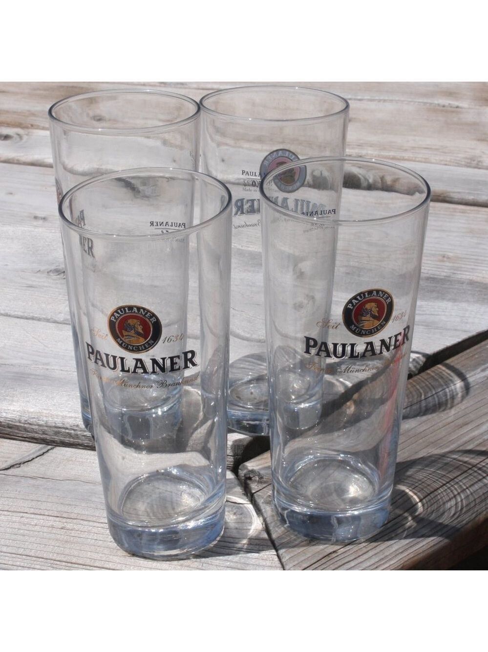 QUALITY PAULANER Pint Glass Brand New Set of 4